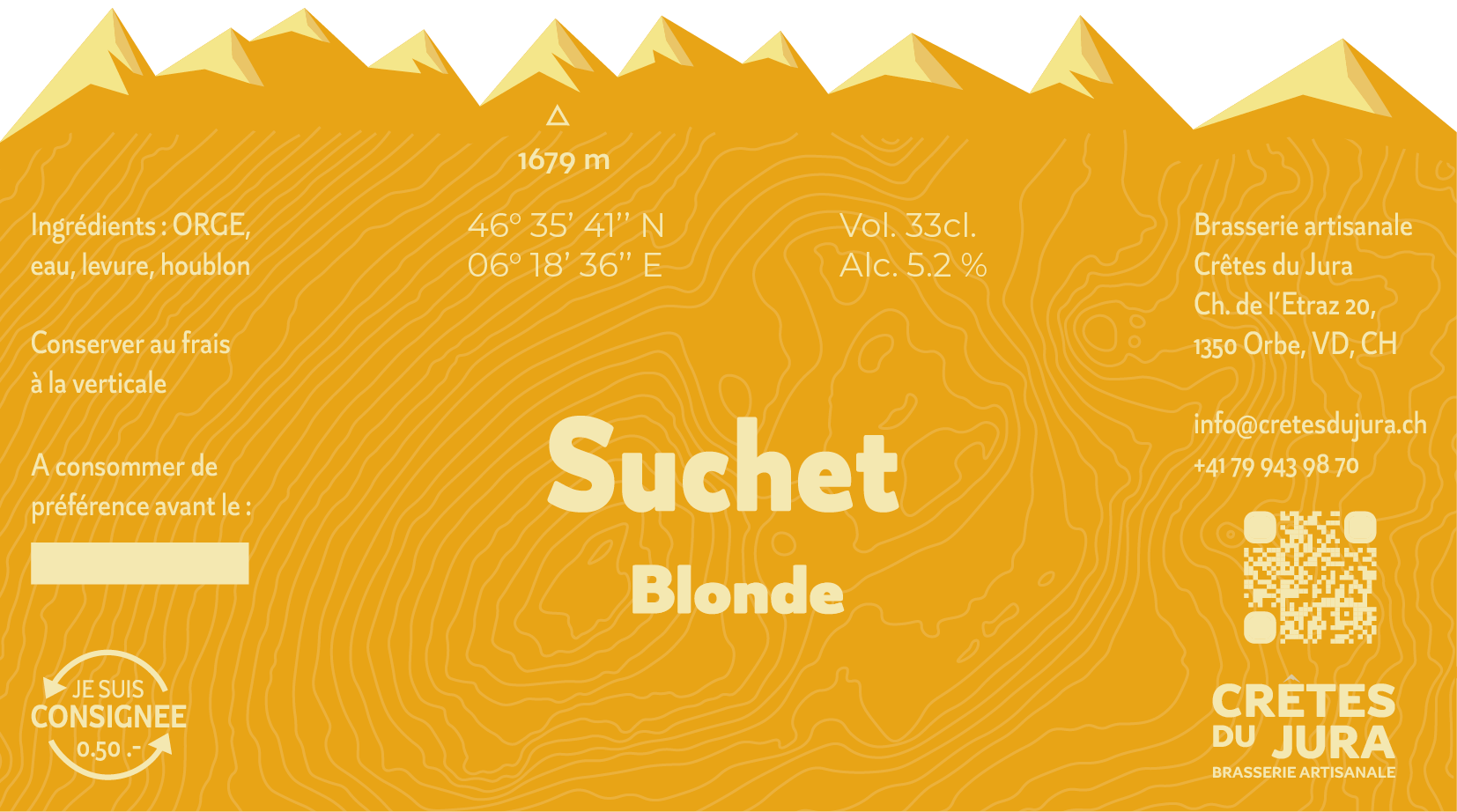 Étiquette Suchet Blonde